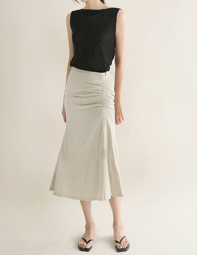 [SALE]shirring long skirt