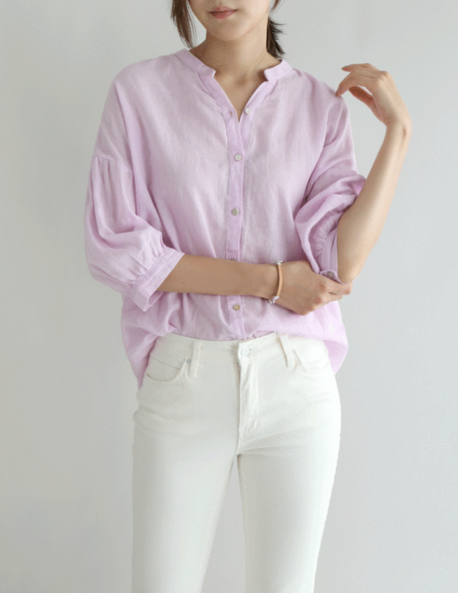 [SALE]viche linen blouse