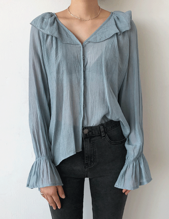 [SALE]ruin frill blouse