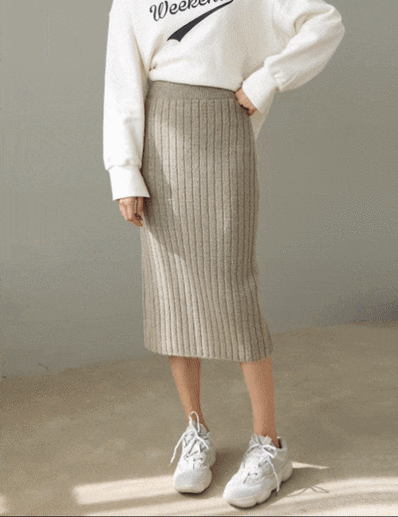 boson knit skirt