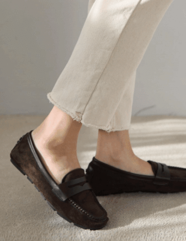 stitch driving loafer