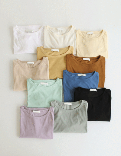color cotton t-shirt