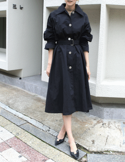 [SALE]loang trench dress