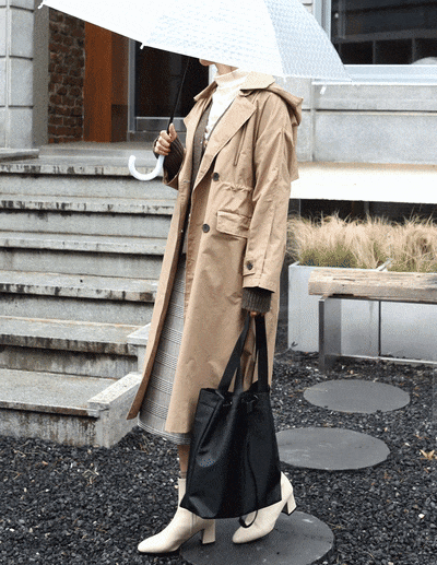 [SALE]hoodie trench coat