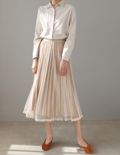 zulily pleats skirt