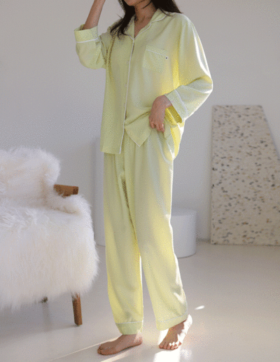 Lime basic pajama