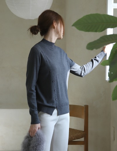 front button knit