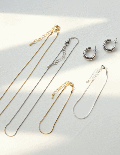 line necklace&amp;bracelet set