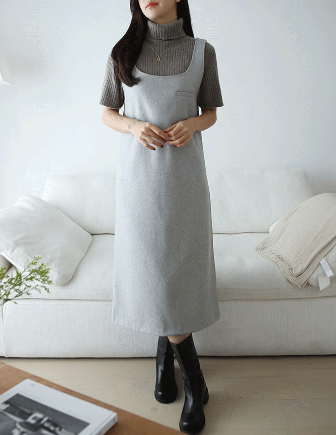 charming wool bustier dress
