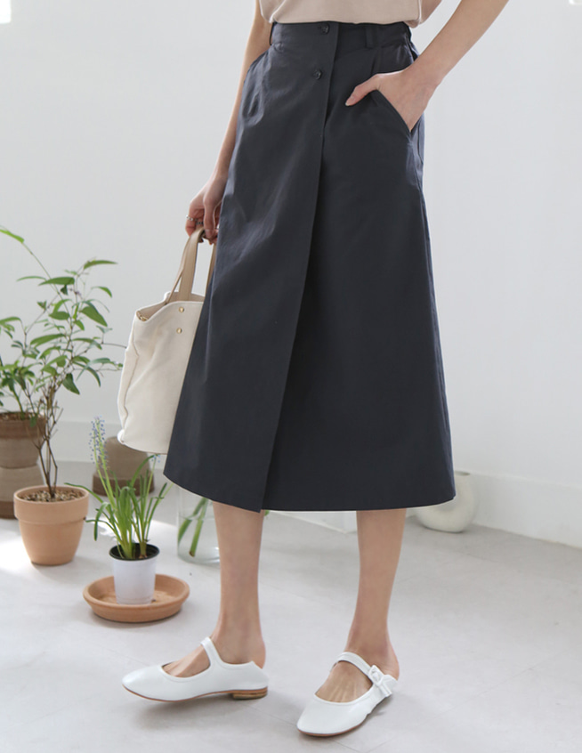 [SALE]cotton wrap skirt