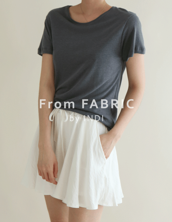[SALE]Linen leave t-shirts