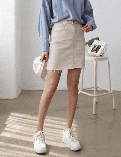 [SALE]fog cotton skirt