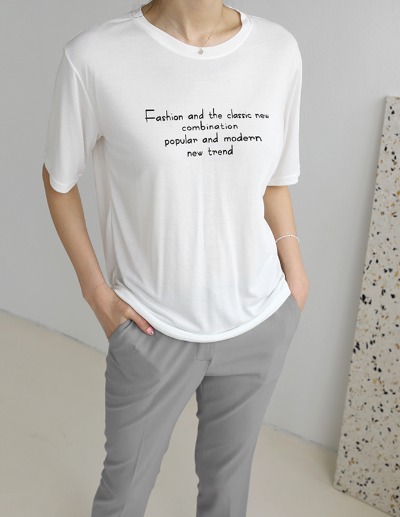 lettering modal t-shirt