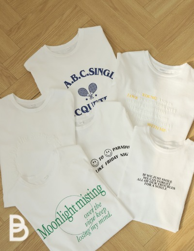 Printed series T-shirts (6 TYPE)
